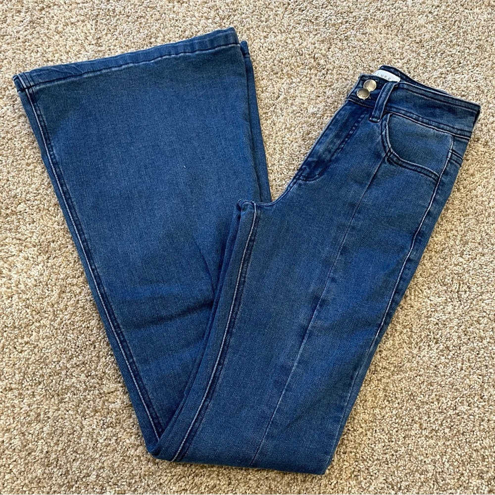 Nature denim flare high rise jeans 0 \ 23